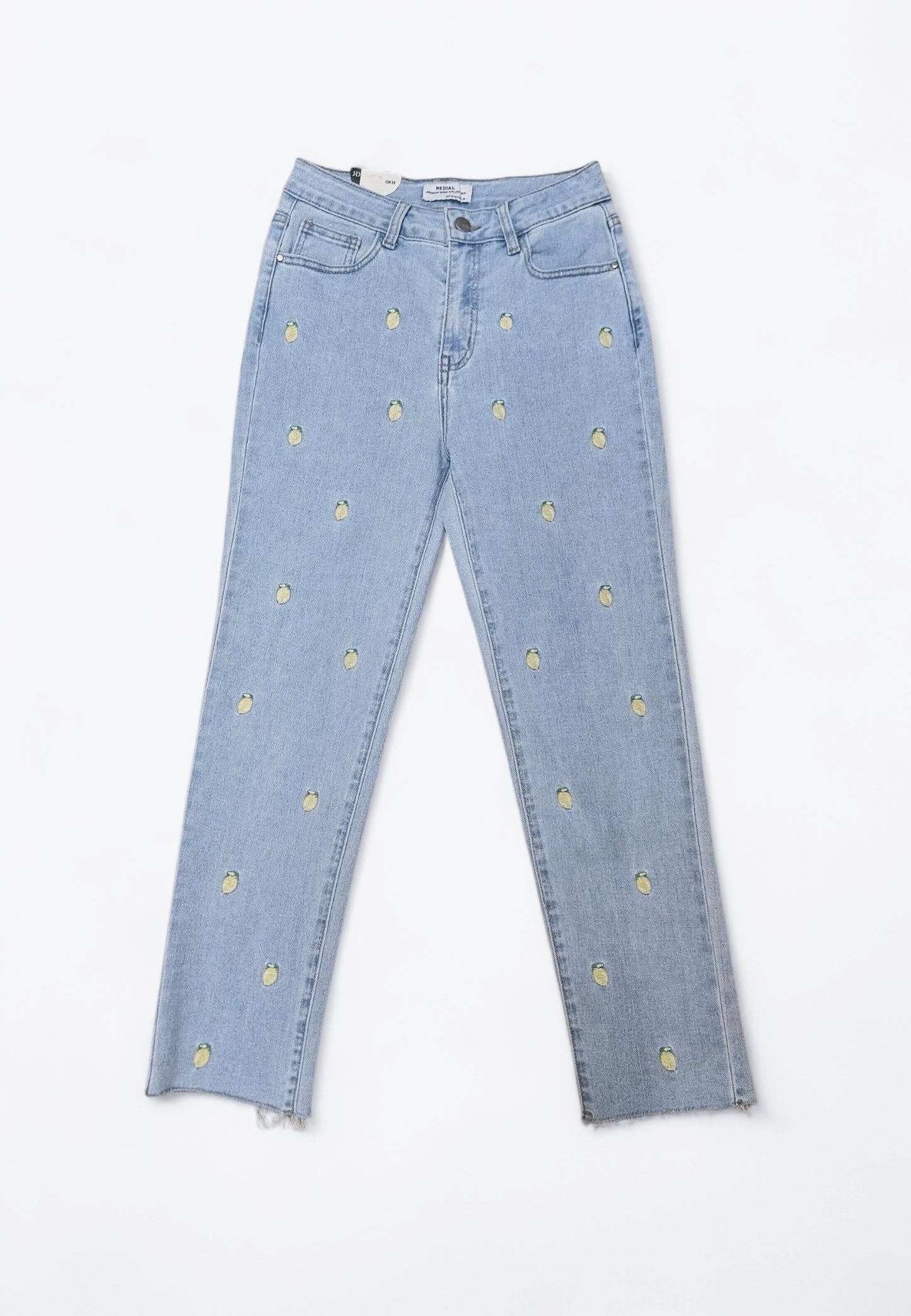 Lemon Vibes Mom Jeans