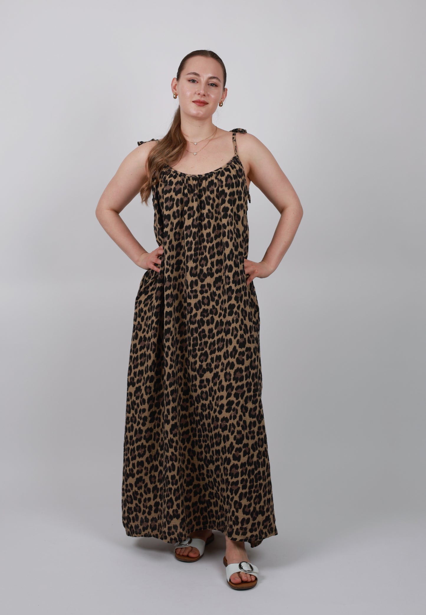 All You Need Is Musselin Maxikleid Leo