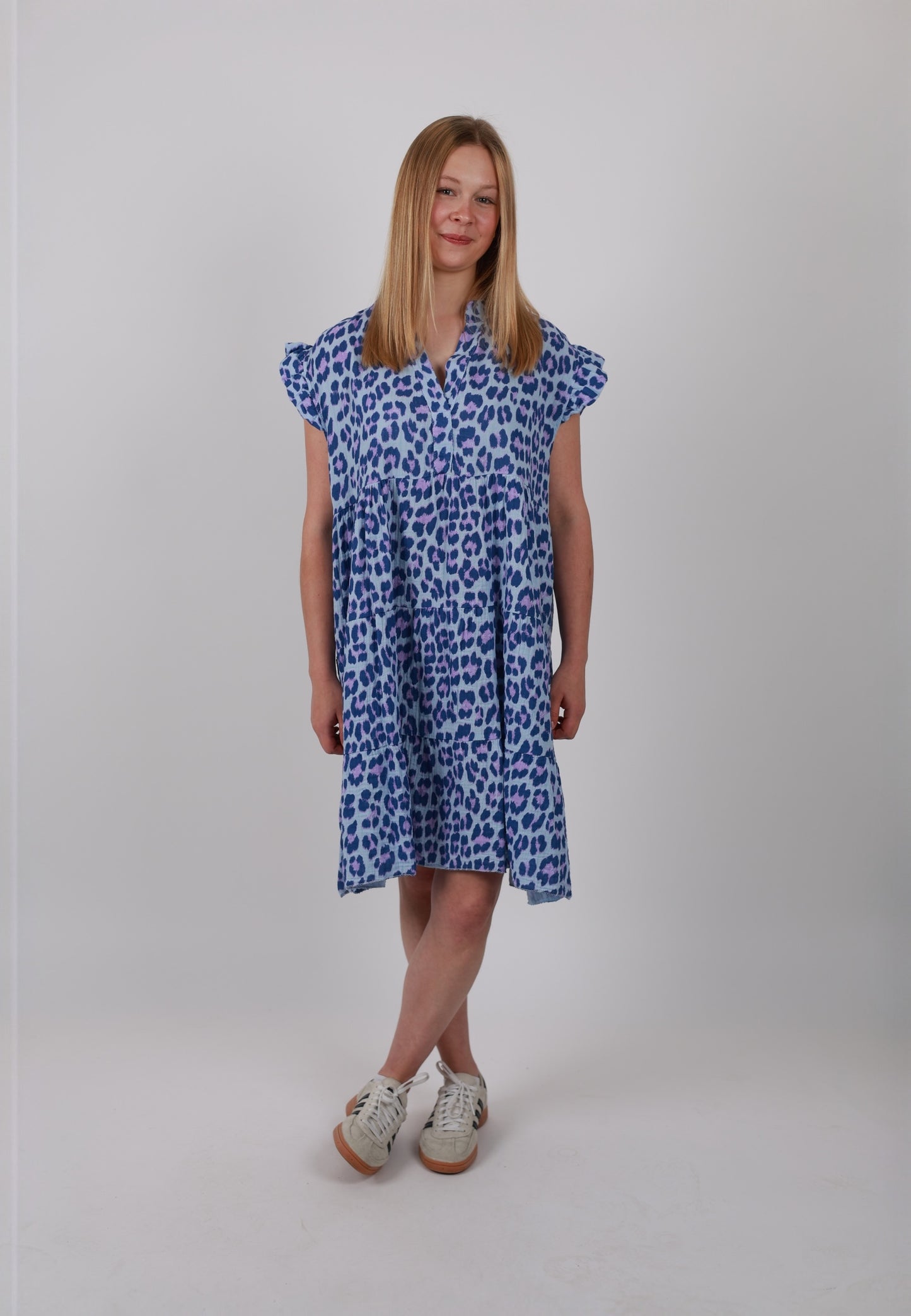Coastal Musselin Mini Hängerkleid Leo - Versch. Farben