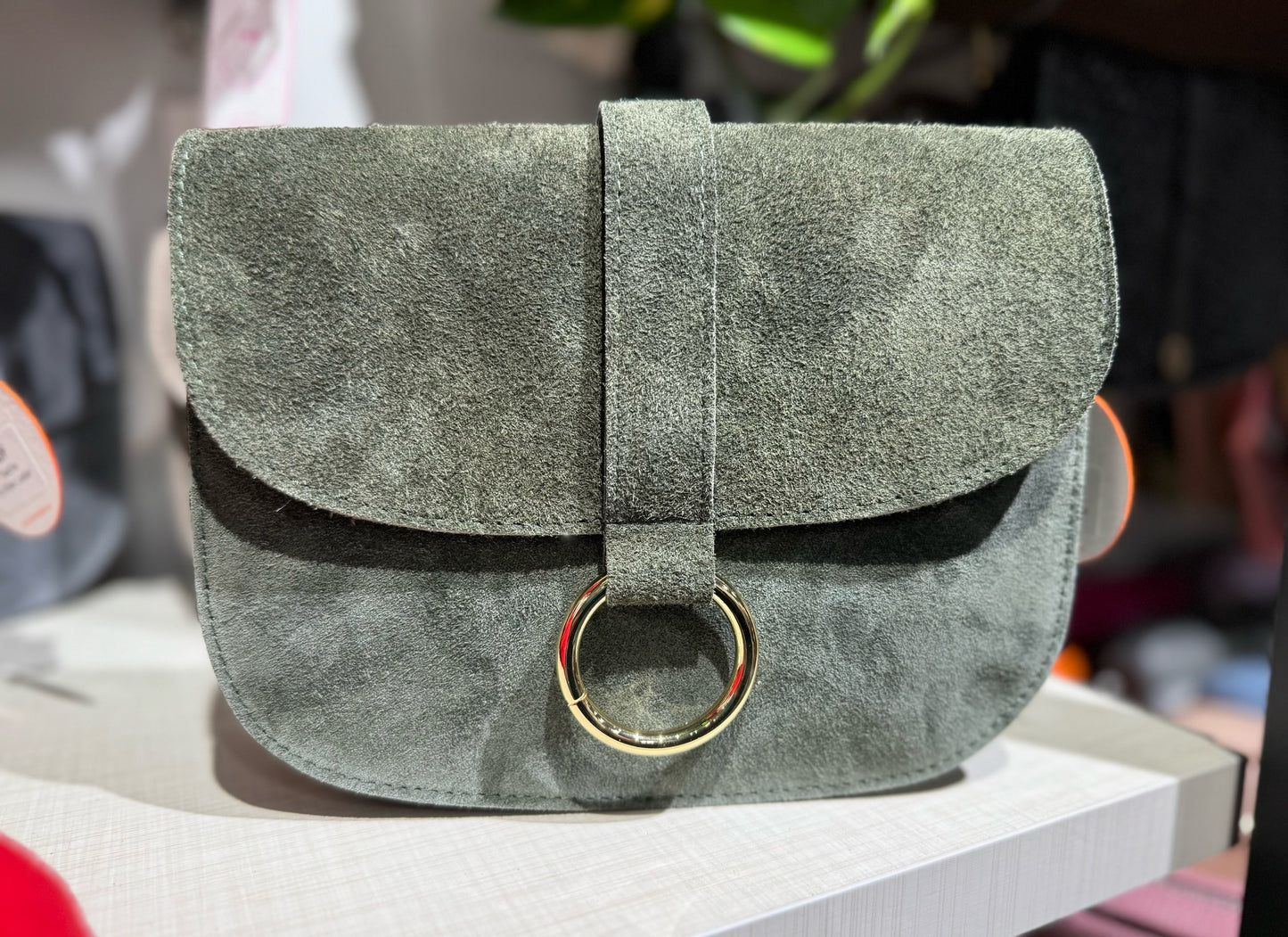 Wildleder Umhängtasche – VERSCH. FARBEN
