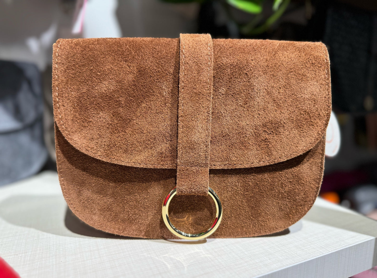Wildleder Umhängtasche – VERSCH. FARBEN