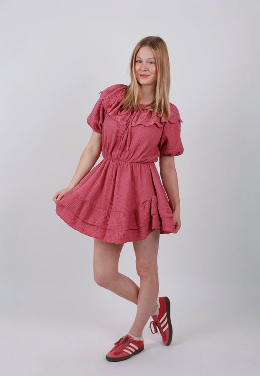Starstruck Off Shoulder Musselin Minikleid