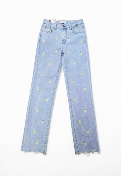 Lemon Vibes Jeans Stretch