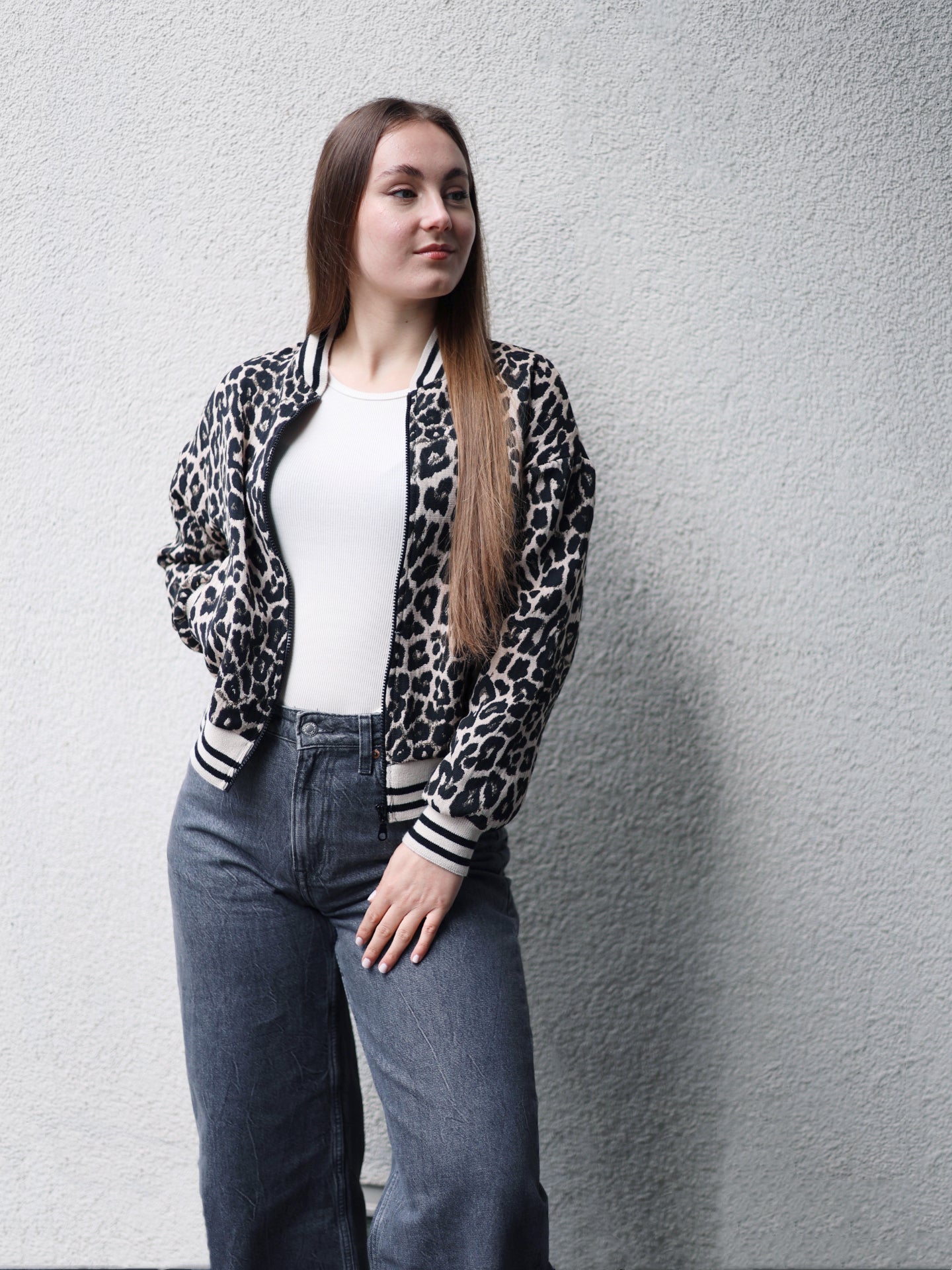 Bomberjacke Leopard