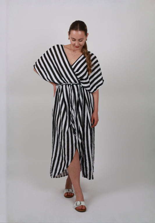 Musselin Winckel Kimono Big Stripes