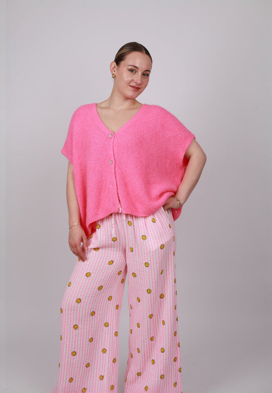 Oversize Pullunder Cardigan - Candy