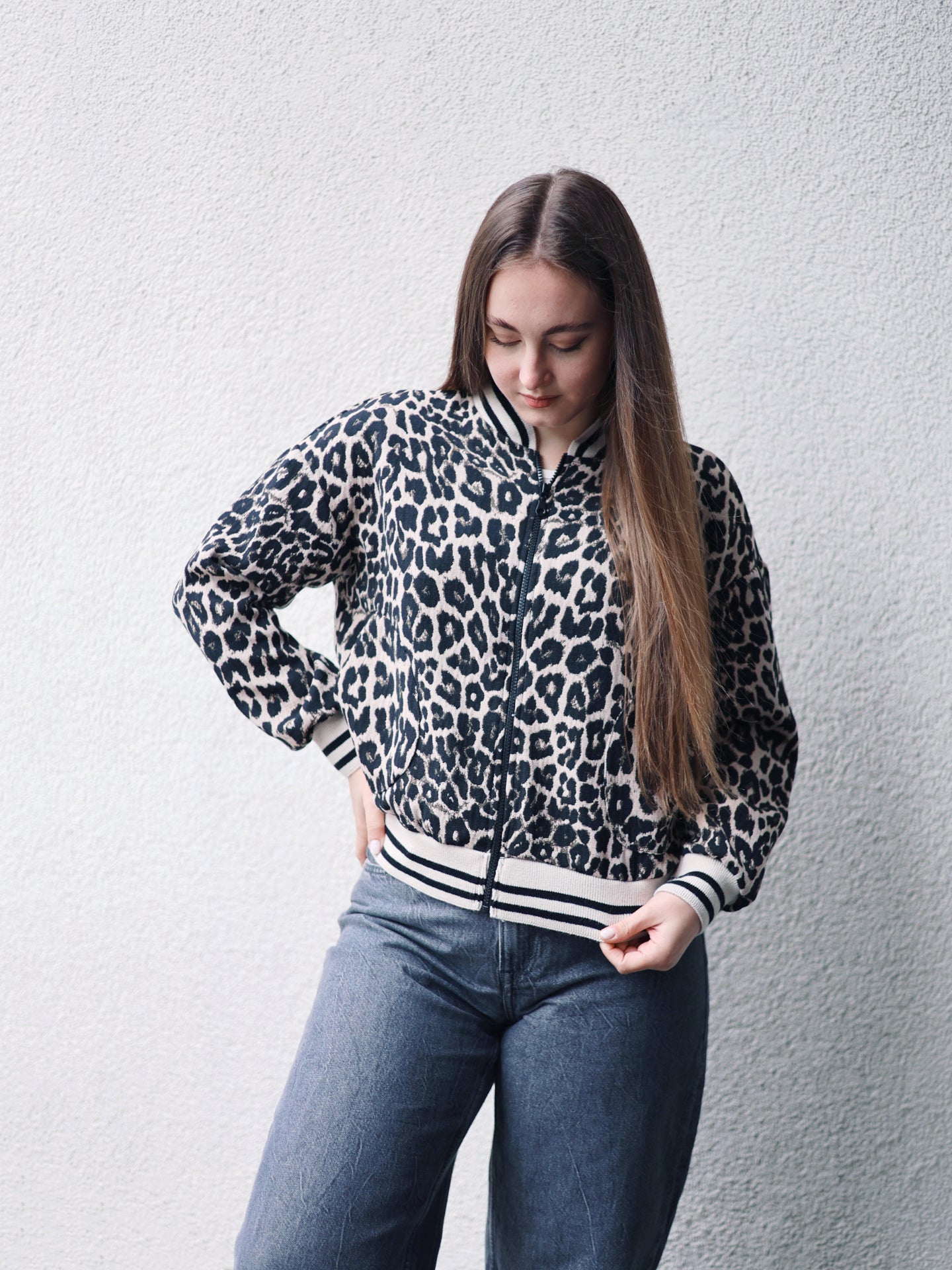 Bomberjacke Leopard