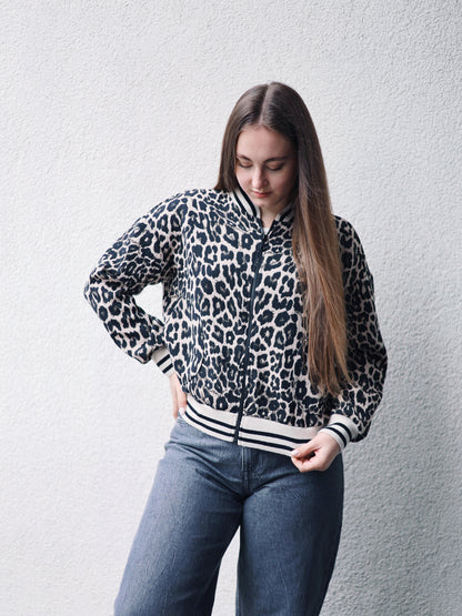 Bomberjacke Leopard