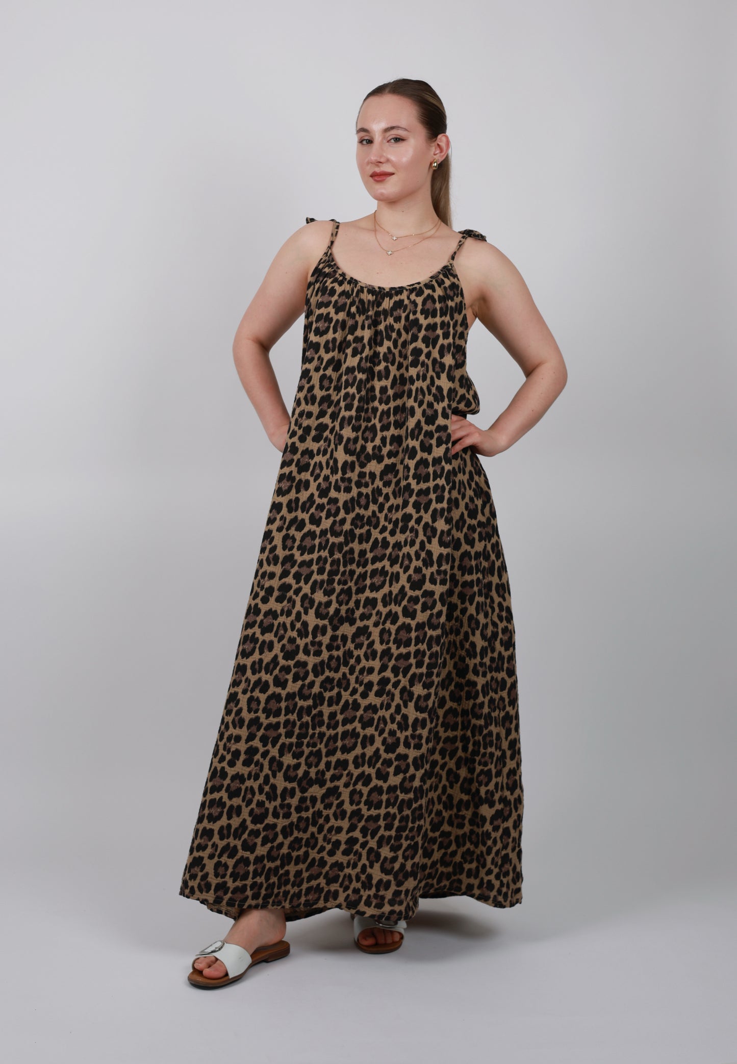 All You Need Is Musselin Maxikleid Leo