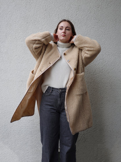 Teddylook Oversize Mantel - Beige Umtausch nicht möglich❗️