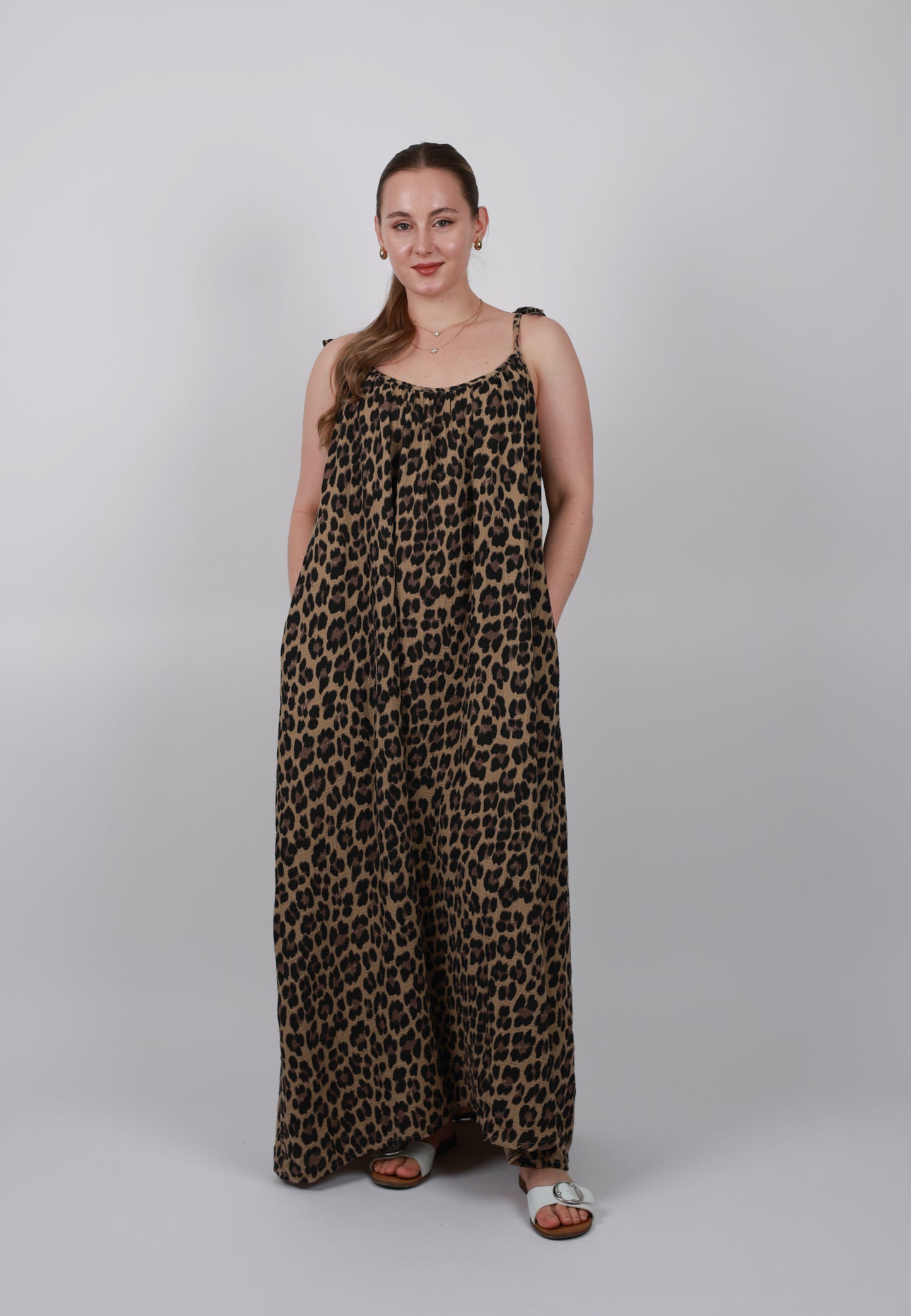 All You Need Is Musselin Maxikleid Leo