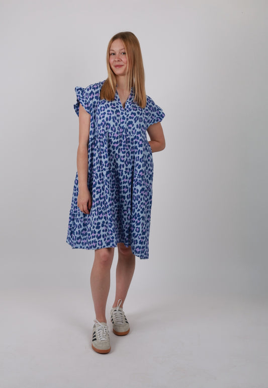 Coastal Musselin Mini Hängerkleid Leo - Versch. Farben