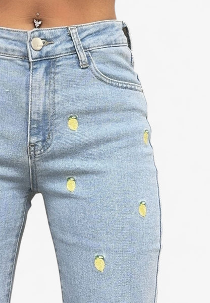 Lemon Vibes Jeans Stretch
