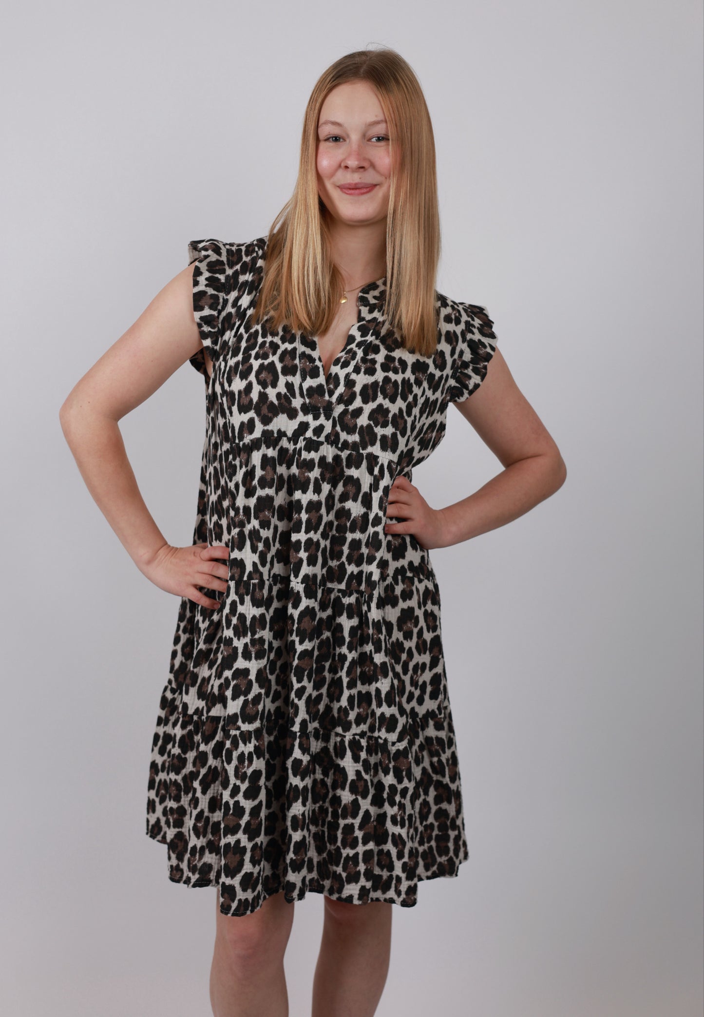 Coastal Musselin Mini Hängerkleid Leo - Versch. Farben
