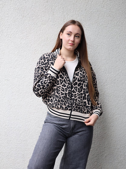 Bomberjacke Leopard