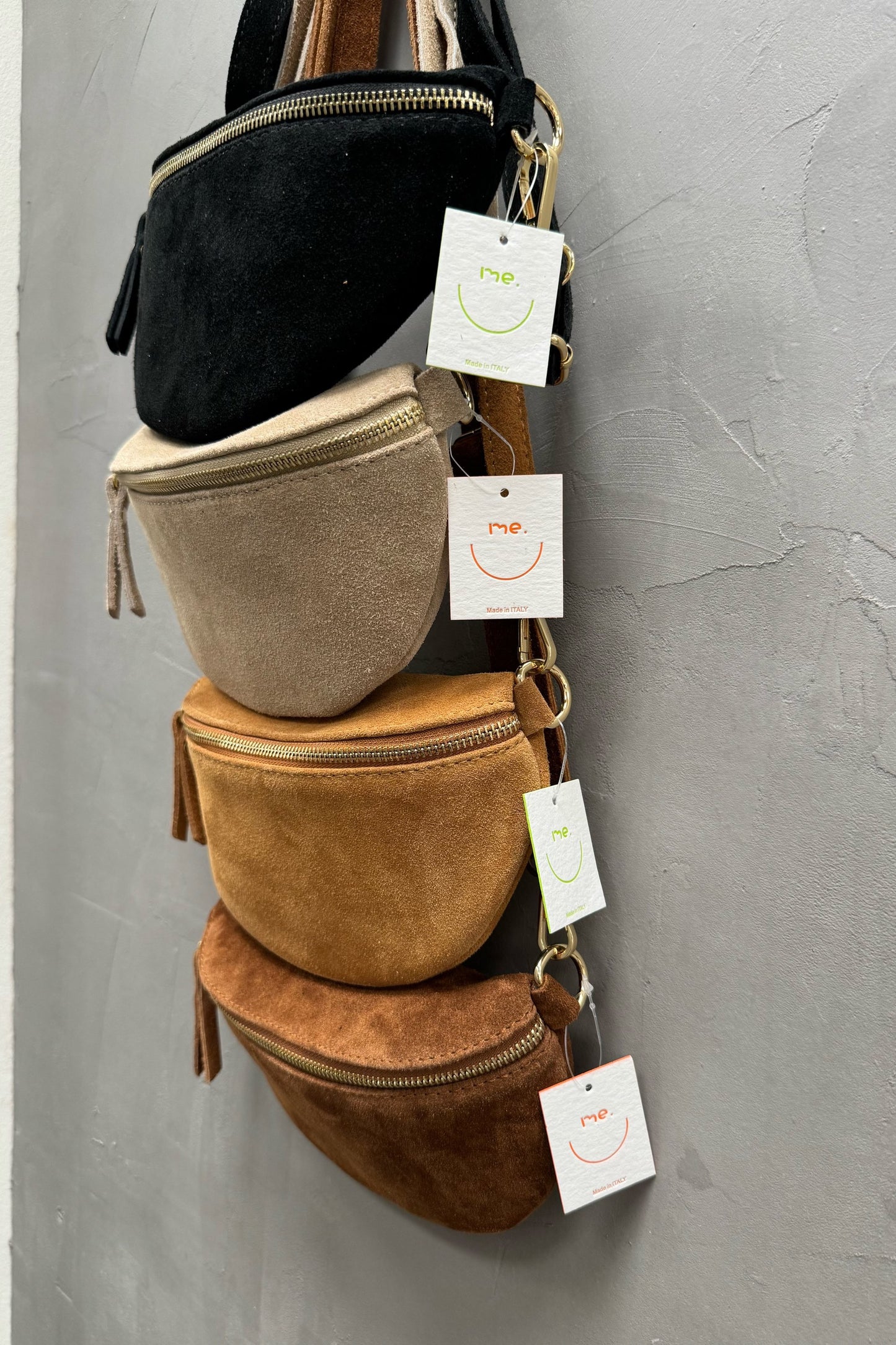 Bauchtasche WildLeder GR.S / Gold –  VERSCH. FARBEN
