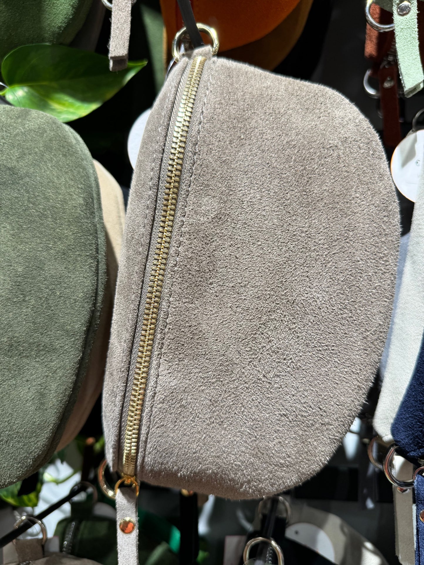 Bauchtasche WildLeder GR.S / Gold –  VERSCH. FARBEN