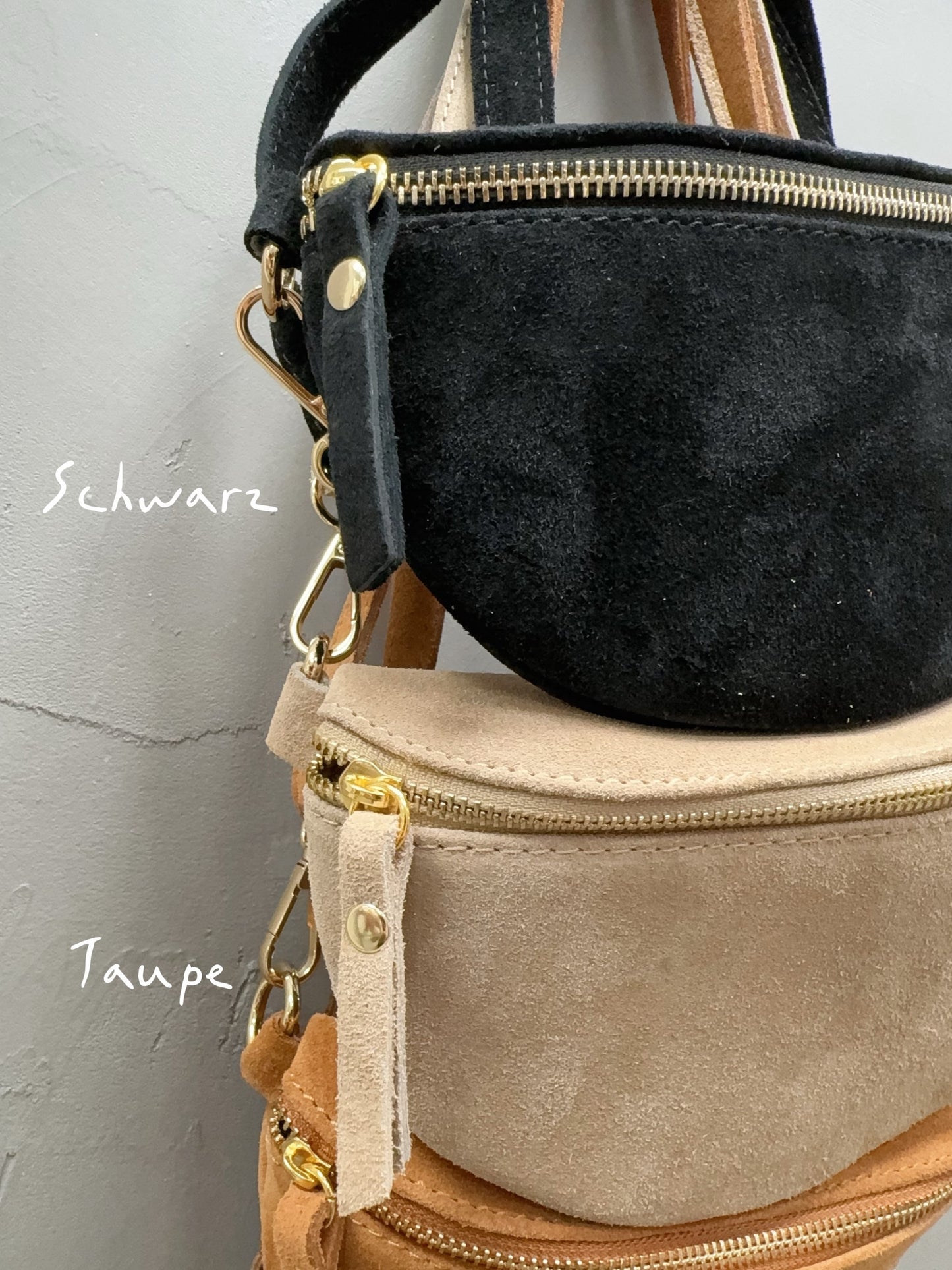 Bauchtasche WildLeder GR.S / Gold –  VERSCH. FARBEN