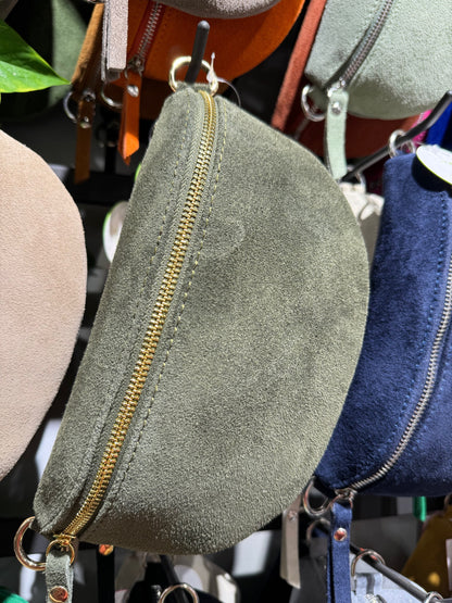 Bauchtasche WildLeder GR.S / Gold –  VERSCH. FARBEN