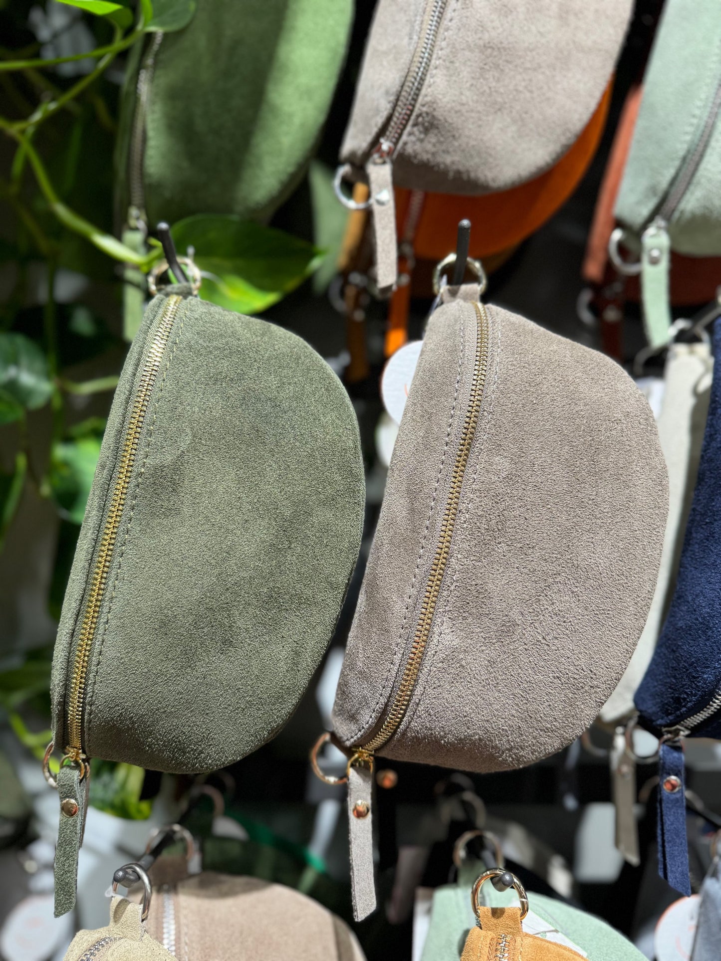 Bauchtasche WildLeder GR.S / Gold –  VERSCH. FARBEN